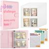 Money Saving Binder with 100 Envelopes A5 Budget Planner Book - Colorful Challenge Sheets Cash Envelopes, A5 Size Binder