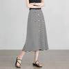 Юбка-трапеция Demana Classic Stripe с высокой талией, средней длины