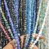 Natural Stone Faceted Round Beads for DIY Jewelry: Bracelets, Necklaces & Earrings