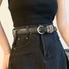 Hip Hop PU Leather Belt Metal Buckle Women Waistband Casual West Cowboy Waist Belt  Women