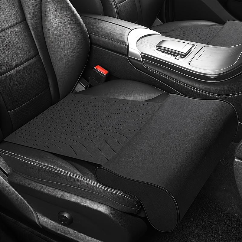 Подушки-удлинители для ног водителя для автомобильного сиденья, кожаные универсальные подушки для поддержки ног, чехол, наполнитель из пены с памятью, коврики-накладки для удлинителя автосиденья