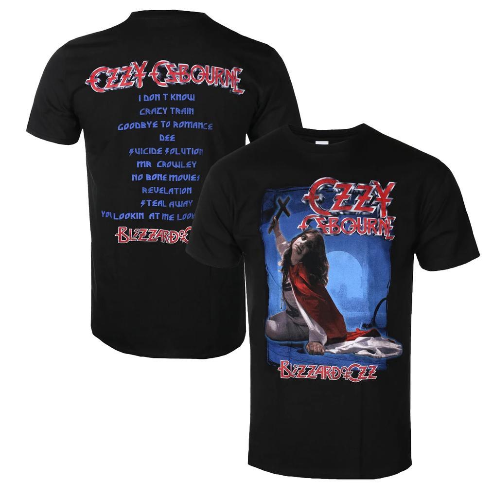 Графическая футболка Ozzy Osbourne Унисекс Мужская Женская Летняя Хлопковая с Коротким Рукавом Модный Топ Повседневная Винтажная Мода Бренд Повседневная Футболка