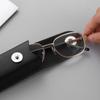 Portable Leather Soft Carrying Cases Glasses Storage Box Belt Wearable Glasses Case
