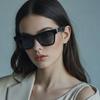 [Yves Saint Laurent] Sunglasses SL M106 005 Square Horn-rimmed UV Protection Women Men