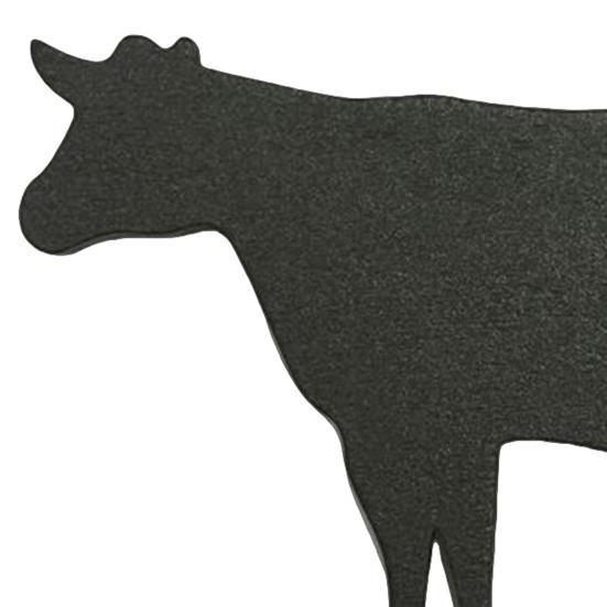 Black Cow Wooden Decoration Farmhouse Rustic Cattle Sign Home Office Living Room Desktop Table Farm Animal Ornament Birthday Christmas Gift