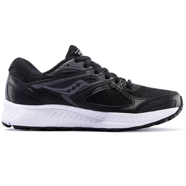 SAUCONY Cohesion 13 Сетчатая амортизация Нескользящая Легкие Низкие Повседневные Беговые Кроссовки Женские Черно-белые S10559-1