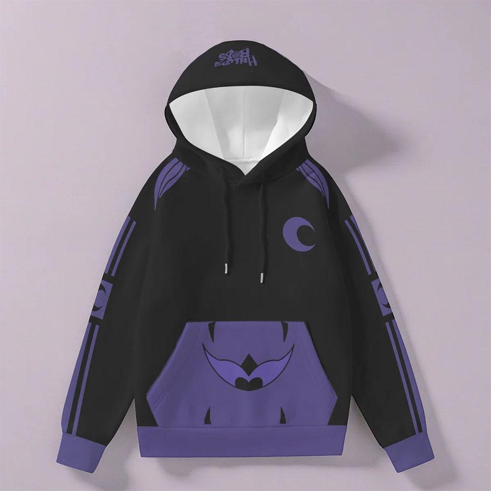 Helluva Boss Столас Косплей Толстовки Флис Повседневные С длинным рукавом Толстовки Длинный рукав Унисекс Уличная одежда Мужская Женская Одежда