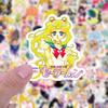 50/100PCS Kids Stickers Sailor Moon Cute Kawaii Anime Sticker Cartoonl Luggage Skateboard Guitar Fridge Notebook Waterproof Wholesale Kid Toy Gift