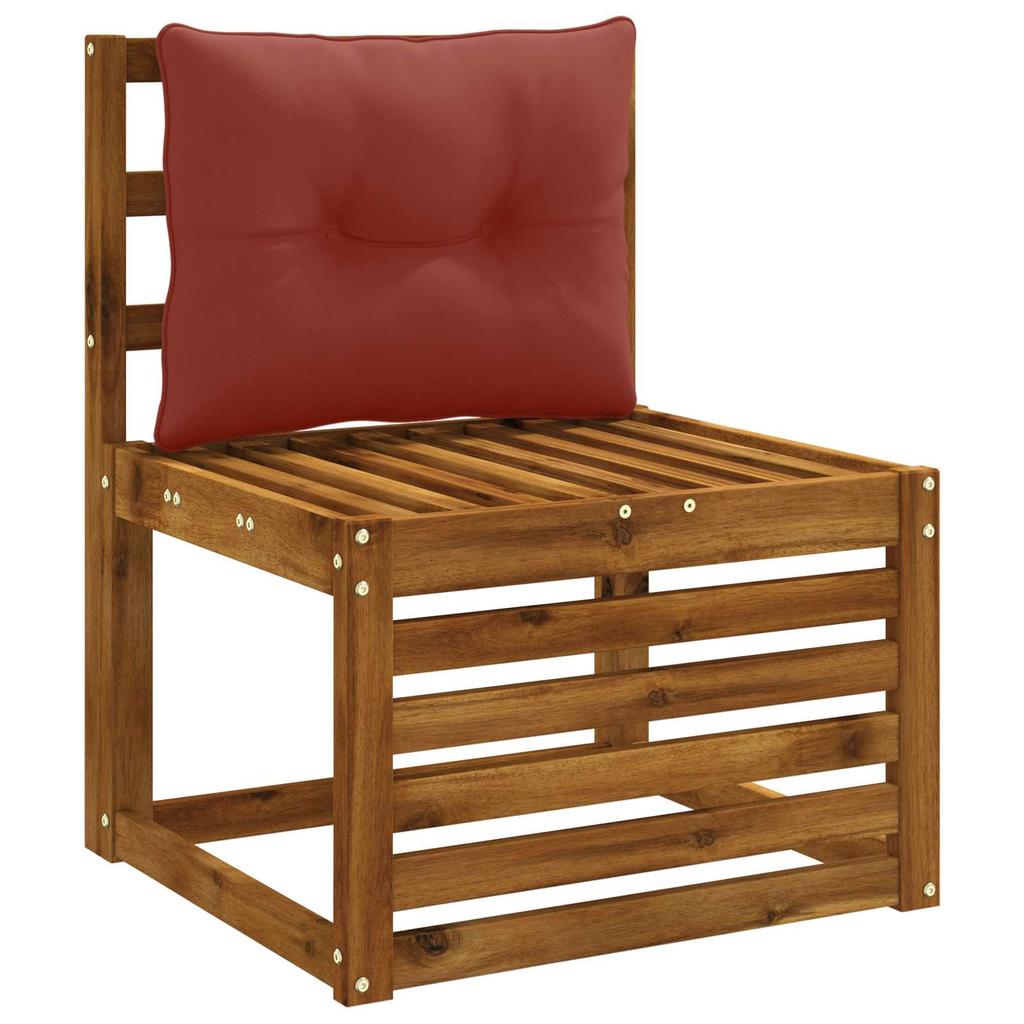 R Back Cushion PUTTEN 100percent Polyester Red 50 x 40 x 10 cm