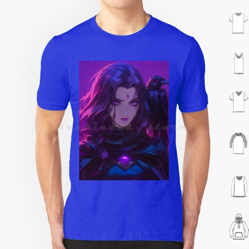 Raven3 T Shirt Men Women Kids 6xl Raven Infinite Aspire Go Titans Aesthetic Synthwave Raven Goth Cartoon Superhero Teen Tt