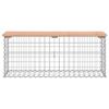 VidaXL Design Gabion Garden Bench 103x31.5x42 Cm Solid Douglas Wood, Garden Seat, Park Bench, Picnic Bench 834351