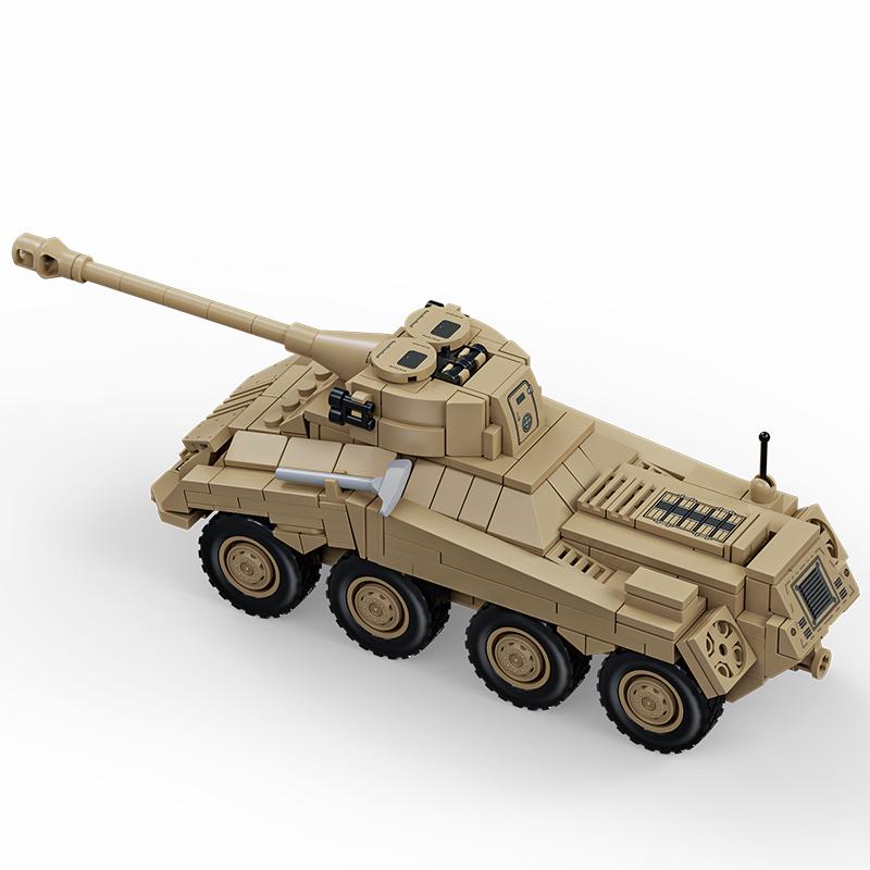 Вторая Мировая Война Военные Армейские Солдаты Вторая Мировая Война Sd.Kfz.234 Тяжелая Бронированная Машина Модель Строительные Блоки Кирпичики MOC Детские DIY Игрушки