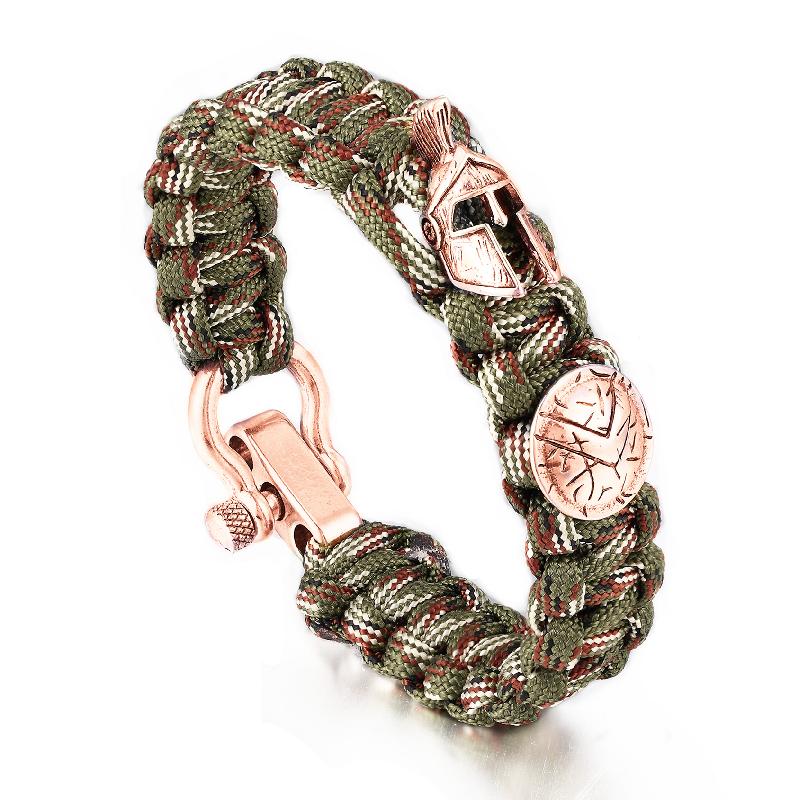 Браслеты из шнура для шлема спартанского воина для мужчин, антикварные аксессуары викингов, браслеты для выживания из паракорда для мужчин, ручная работа