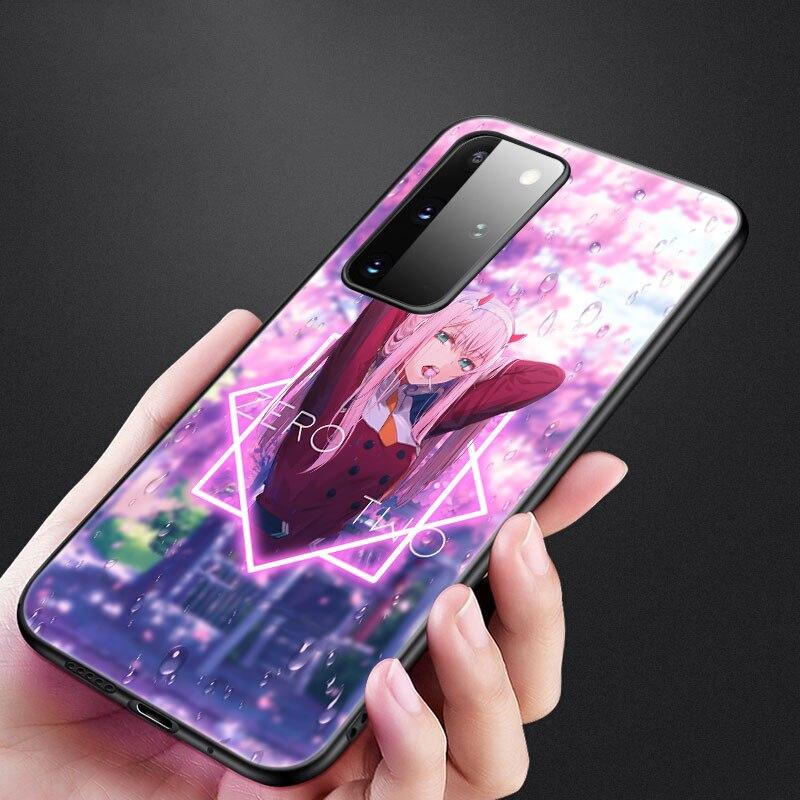 Чехол Zero Two Darling in the FranXX Anime для Samsung Galaxy S20 S21 FE S10 Lite Note 20 10 Lite S8 S9 S10E S10 Plus Ultra Cover