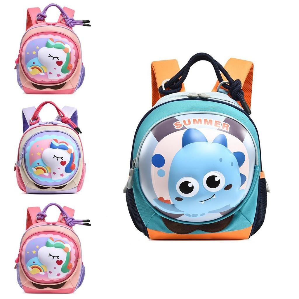 Horse Dinosaur Patternkids Backpack With Ventilated Material For Nursery And Daycare