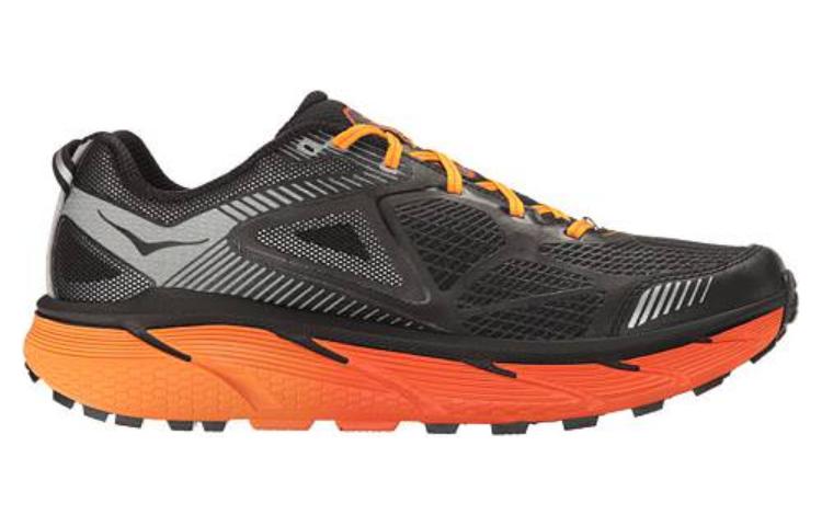 HOKA One One Ткань Амортизация Нескользящая Износостойкая Низкие Кроссовки для Бега Унисекс Черный 1014761-BRORN