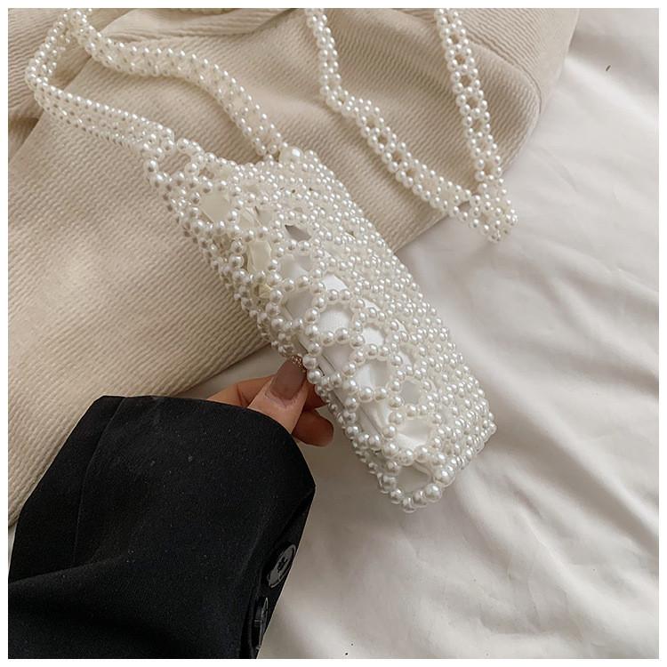 Ielgy Exquisite Fashion Beaded Bag Fashionable Mobile Phone Bag High-End Trendy Classy Messenger Bag