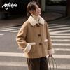 Женская куртка MJ STYLE из искусственной замши с отделкой из искусственного меха