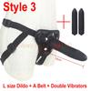 5 / 6 / 7 Inch Big G-Spot Dildo Strap-On Harness Kit Silicone Dildo Strapon Penis Bullet Vibrator Couples /  Lesbian Sex Toys