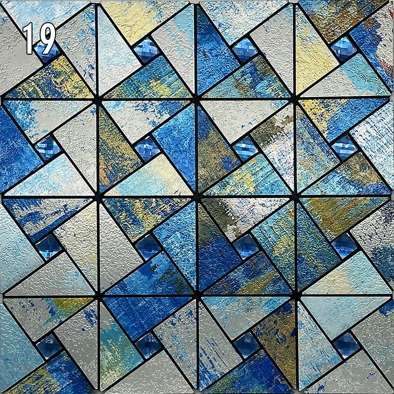 Наклейка на стену из металлической мозаики в европейском стиле, самоклеящаяся настенная плитка, фартук для гостиной, фон для телевизора, настенный декор, мозаичная палочка