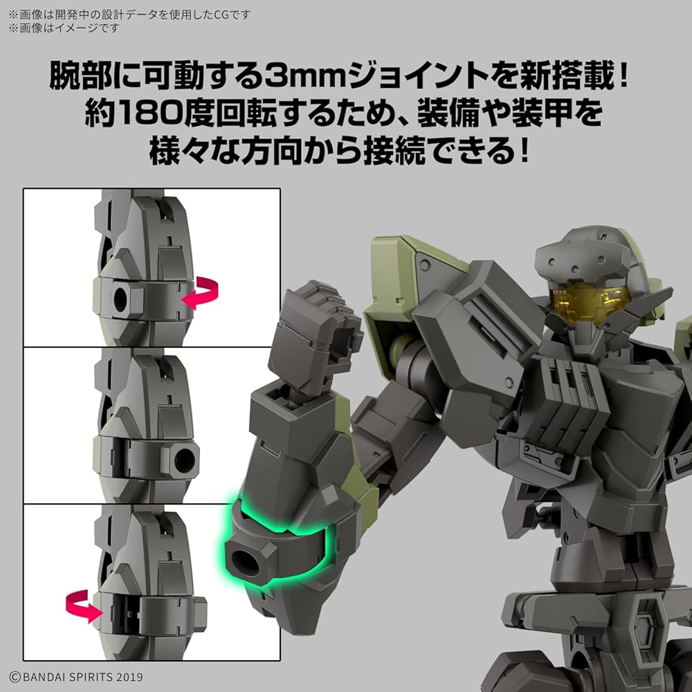 Bandai Spirits 30MM eEXM-40 Ignight 02 Набор из 2 штук Пластиковая модель-конструктор с цветовой кодировкой Масштаб 1/144