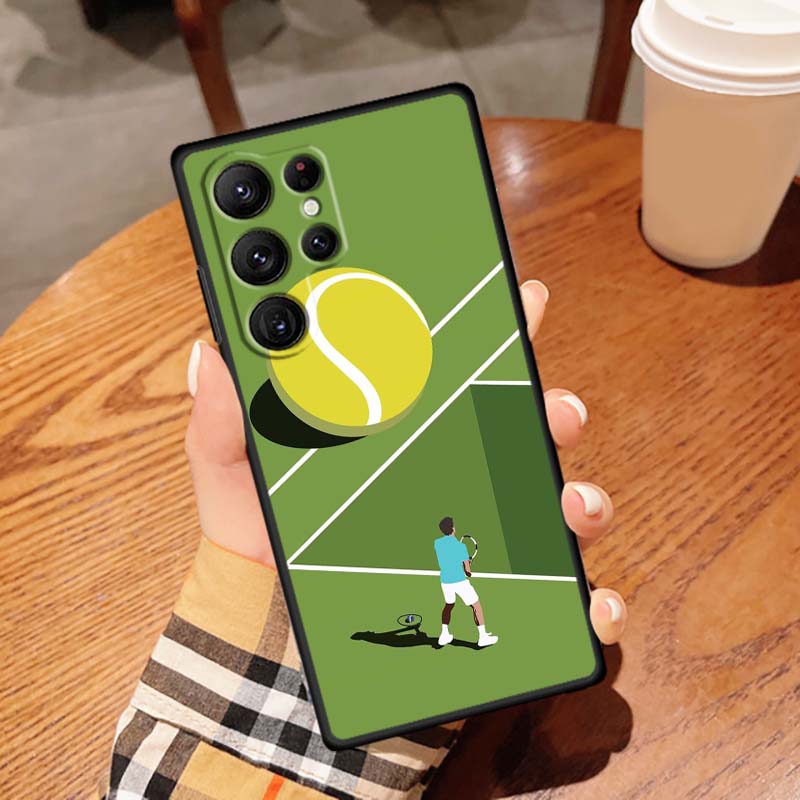 Чехол для телефона в спортивном стиле Для Samsung Galaxy S26 S25 S24 S23 S22 S21 S20 Ultra Plus FE 5G Черный Мягкий ТПУ