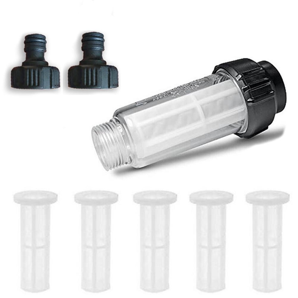 Фильтр для воды для мойки высокого давления G 3/4'' Фильтры для воды с 2 фильтрующими сердечниками для Lavor для Nilfisk Karcher K2 K3 K4 K5 K6 K7