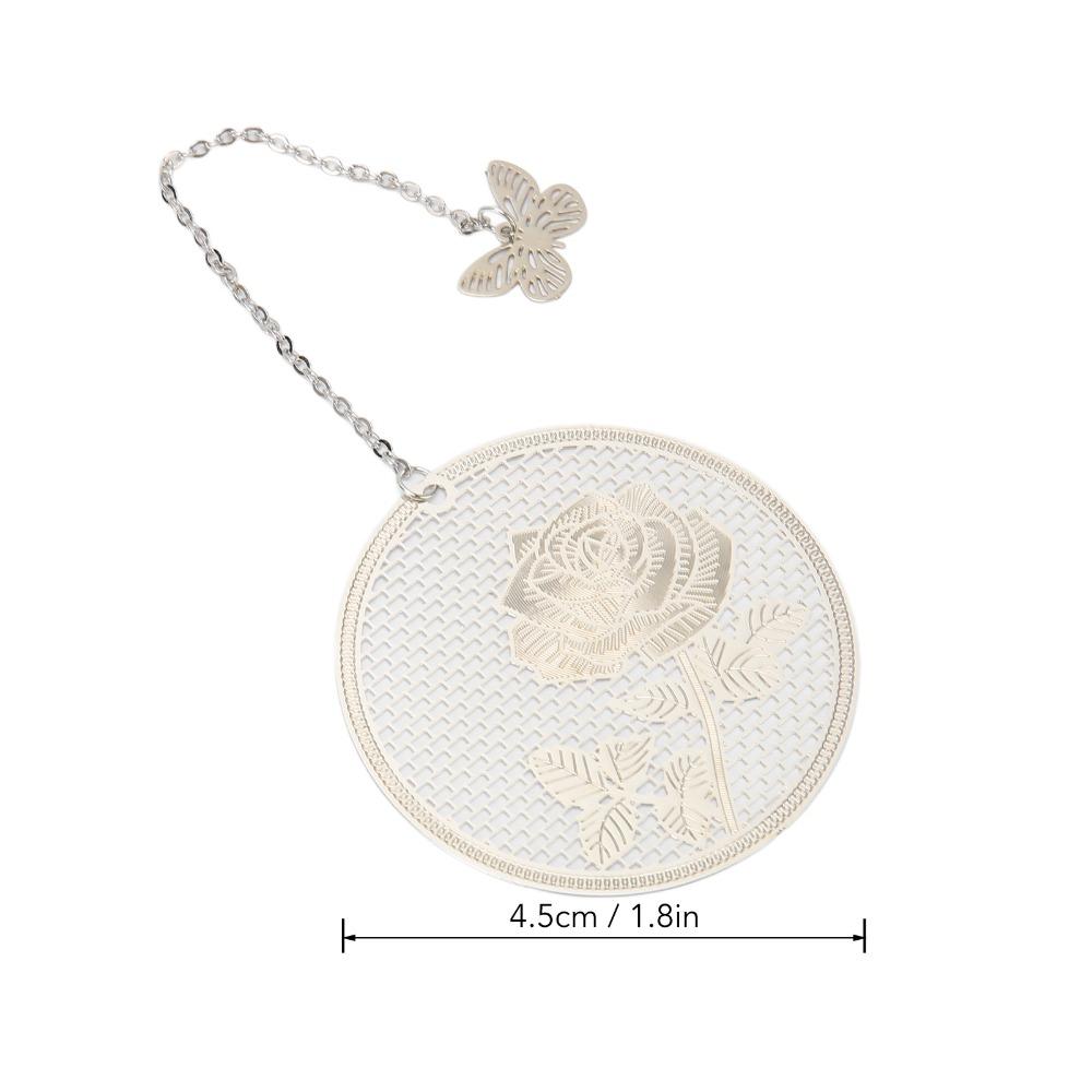 2Pcs Hollow Design Metal Bookmark Leaf Vein Design Hollow Bookmark Leaf Vein Bookmark For Readers