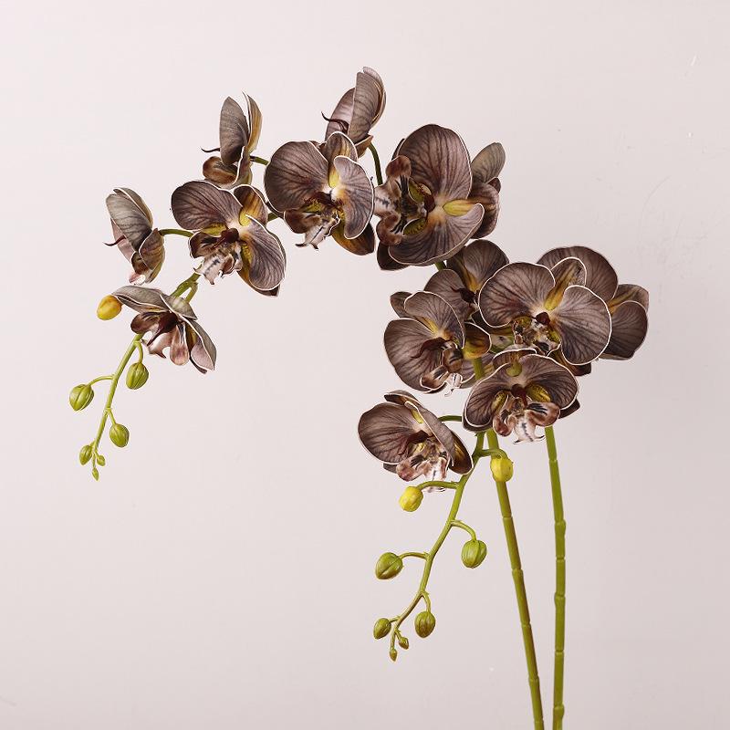 Simulation Phalaenopsis, retro high-grade silicone cotton cherry blossoms, wedding decoration lip Phalaenopsis simulation flower