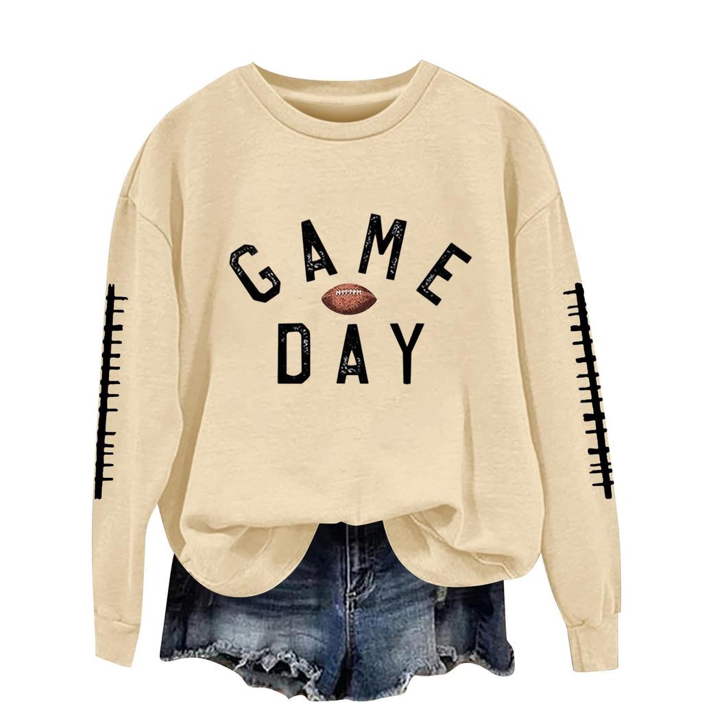 Женский модный и повседневный пуловер с длинными рукавами, принтом и круглым вырезом, спортивный топ-свитшот