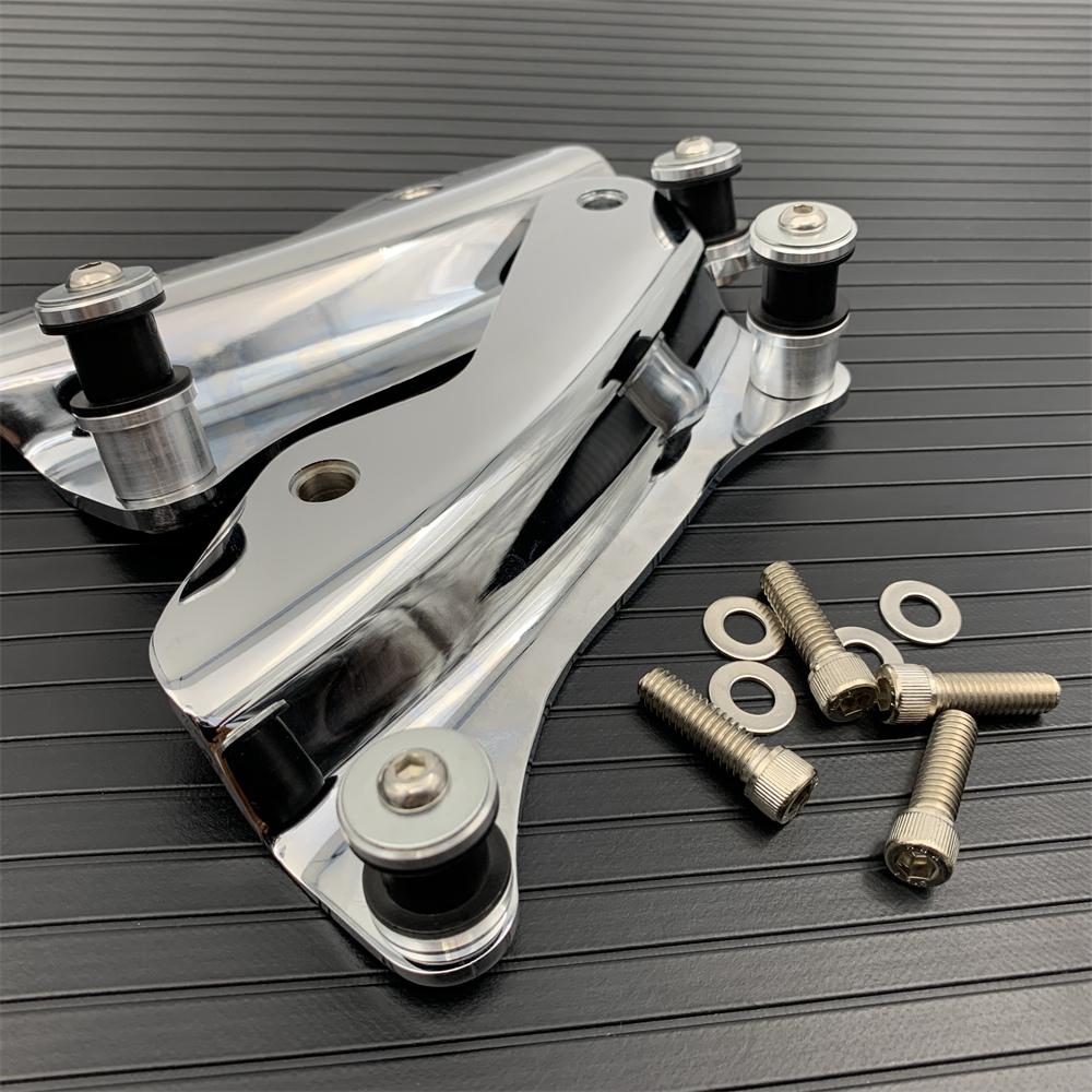 Motorcycle 4 Point Docking Hardware Kit For Harley Touring Road King Glide 2014-2022 Chrome Black
