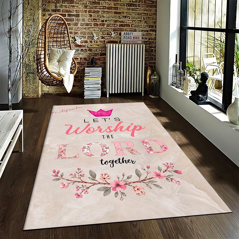 "Let's Worship the Lord carpet Set" carpet set (1 duvet cover, 2 pillowcases, duvet not included)