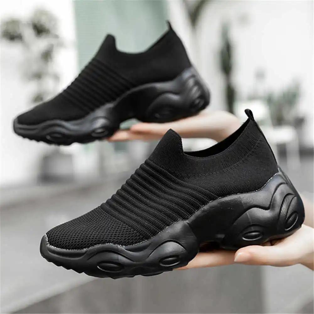 Fashion Lazy Knit Womens Adult Walking Vulcanized Shoes Training Sneakers Sport 0 Top Sale Ternis High-quality Best-selling
