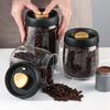 Coffee Beans Vacuum Sealed Tank Transparent Glass Food Storage Jars Household Moisture-proof Air Extraction Airtight Container
