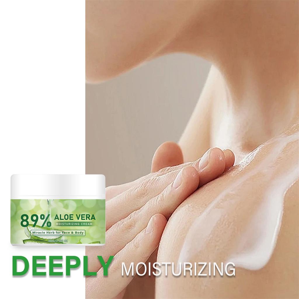 Органический крем для лица и тела, отлично подходит для кожи, успокаивающий увлажняющий крем после загара, 3,5 унции