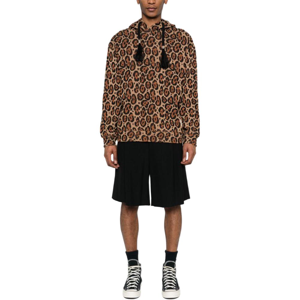 Emporio Armani leopard-print hoodie 3D1MS1-1JVAZ-F406