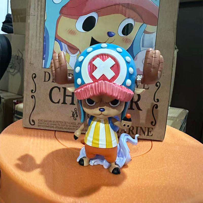 Аниме One Piece Тони Тони Чоппер Кавайная Аниме Фигурка Модель Украшение Коллекционные Игрушки Подарки Мальчикам Детям На День Рождения