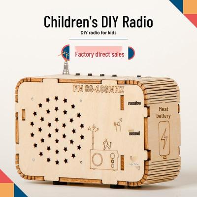 Деревянный радиоприемник DIY - Образовательная научная игрушка для детей