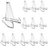 12PCS  Acrylic Display Stands Transparent Coin Display Easel for Home Shop Exhibitions