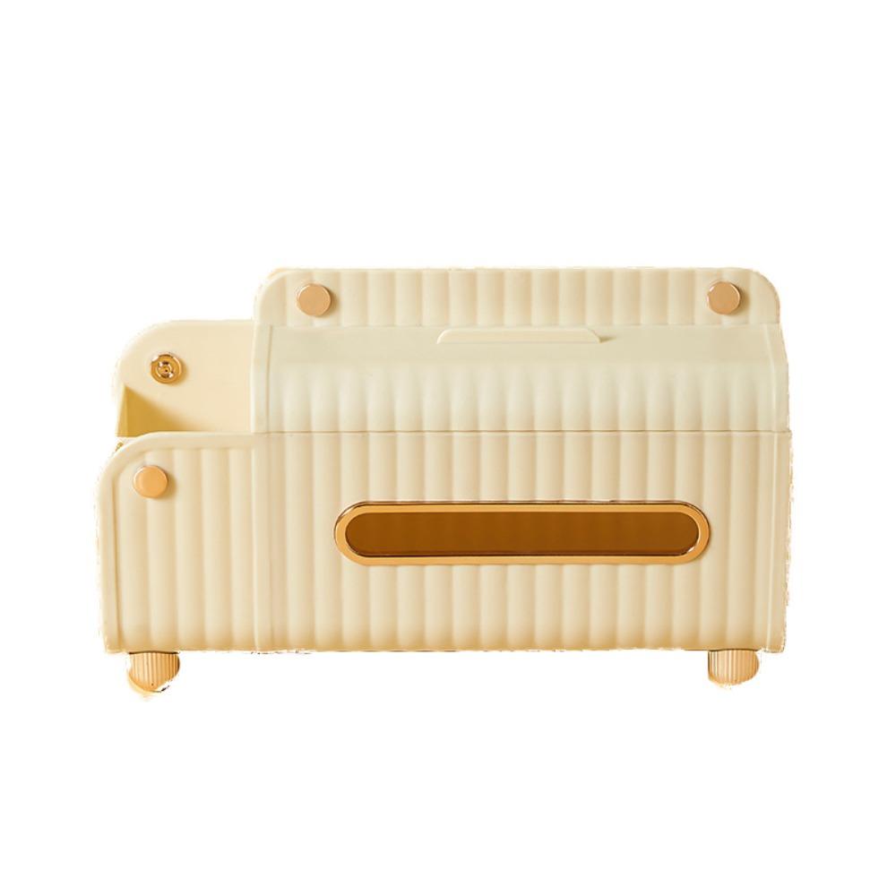 Многофункциональная коробка для салфеток Большая вместимость Нескользящий ящик для бумаги Пластиковый Изысканный Диспенсер для салфеток Дистанционное управление Хранение