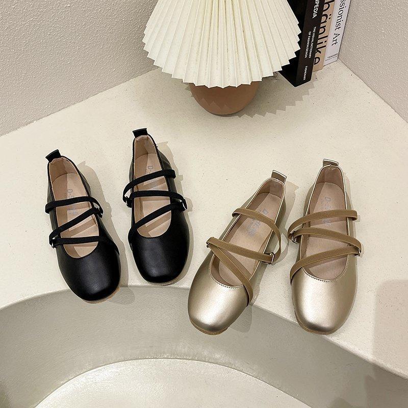 Модная высококачественная женская обувь 2024 года, новые туфли на плоской подошве с мелким вырезом для женщин, модные туфли Мэри Джейн в корейском стиле с мягкой подошвой, Zapatos