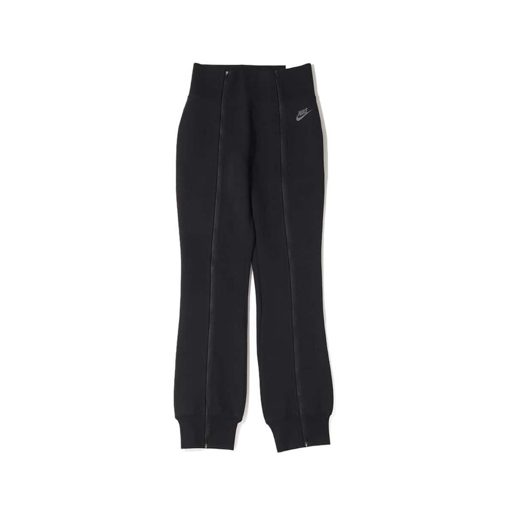 Nike Однотонные облегающие спортивные брюки с высокой талией и манжетами на молнии, женские плавки черного цвета FN7130-010
