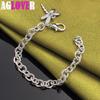 925 Sterling Silver AAA Zircon Dragonfly Pendant Bracelet Jewelry