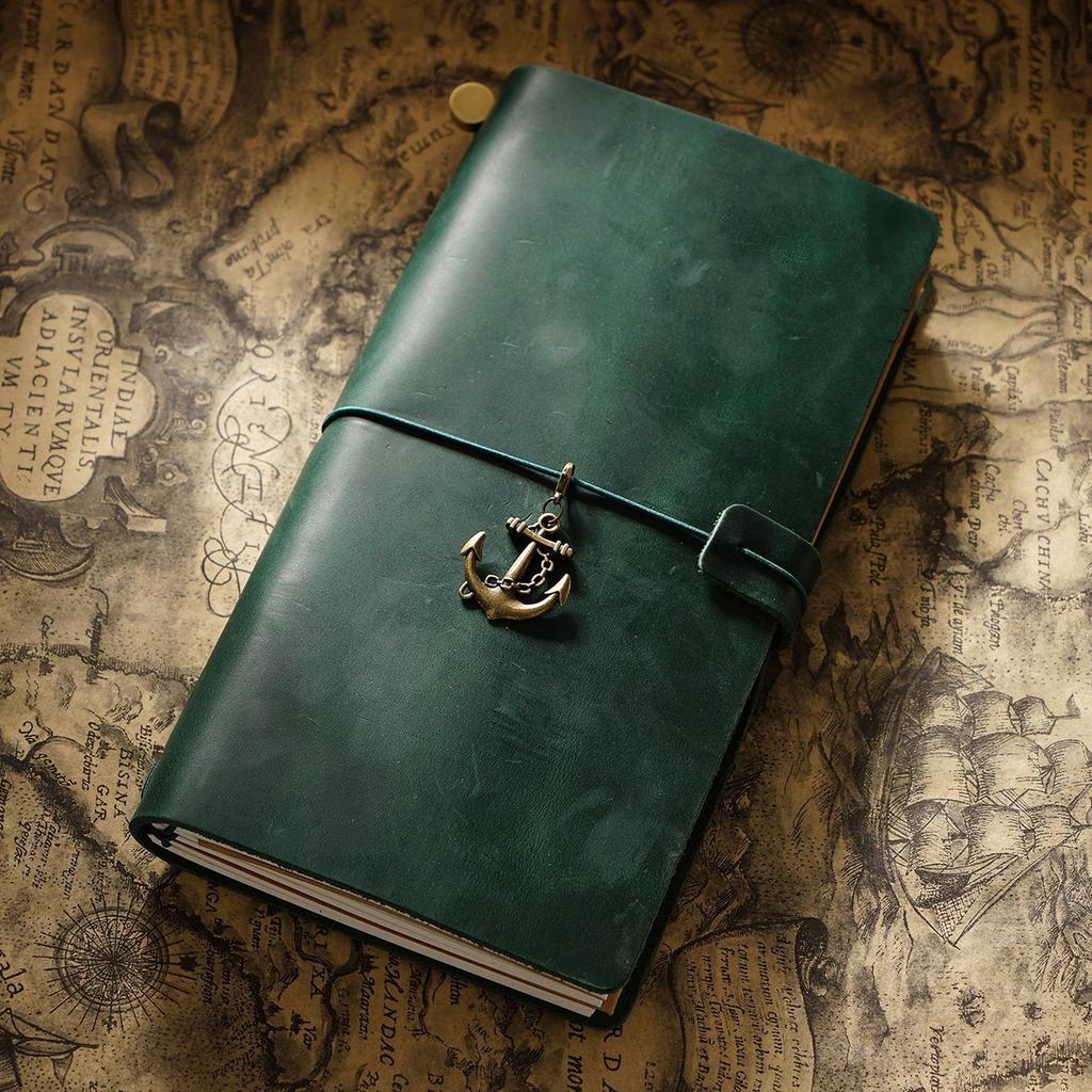 2026 Путевой Блокнот Руководство Коровья Кожа Дневник Ретро Блокнот Творческая Запись