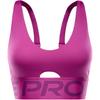 Pro Indy Plunge Comfortable Soft Skin-Friendly Sports Bra Women Underwear Deep-Purple-Red Violet White HF7324-518
