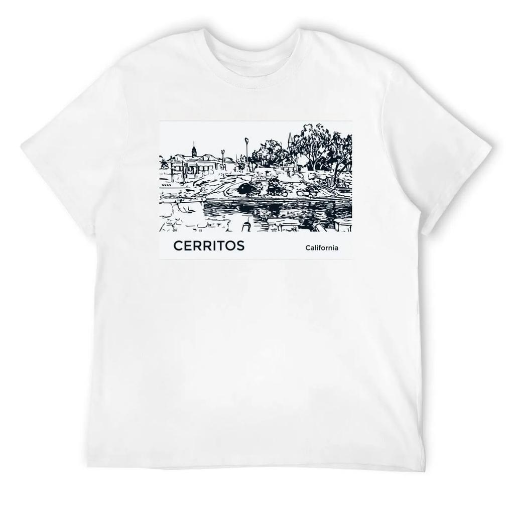 Футболка Cerritos California Plain Boys Animal Print Customs Anime Anime Shirts Men