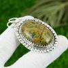 Gift For Women Jewelry Pendant 925 Sterling Silver Natural Fruit Jasper Gemstone