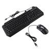 Wired Keyboard Mouse Combo 1200DPI RGB Light Ergonomic 104 Keys Aluminum Alloy Gaming Keyboard and Mouse Set for