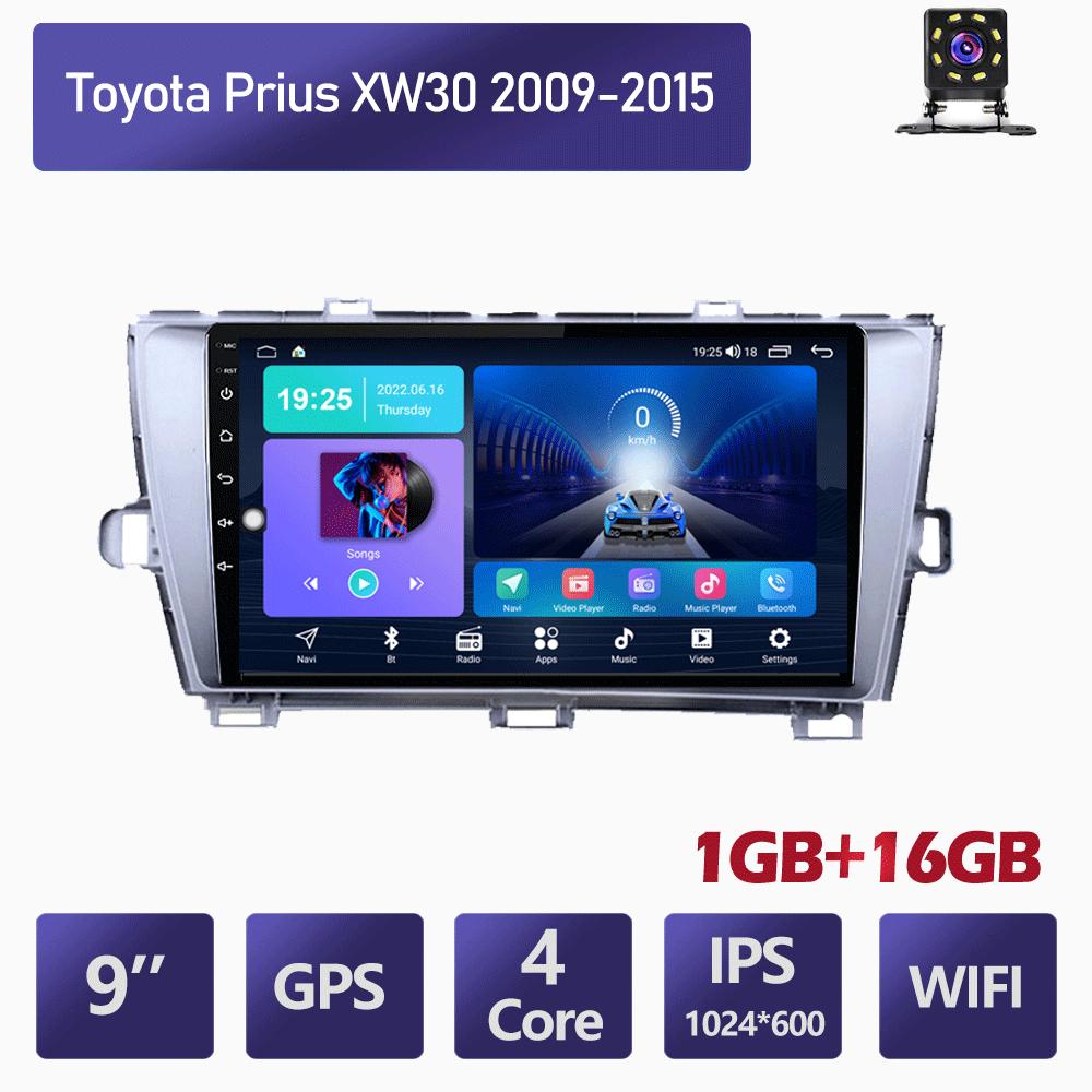 9 Inch Android Car Radio Carplay For Toyota Prius XW30 2009-2015 Car Multimedia Video Player GPS Navigation WIFI 2+32GB