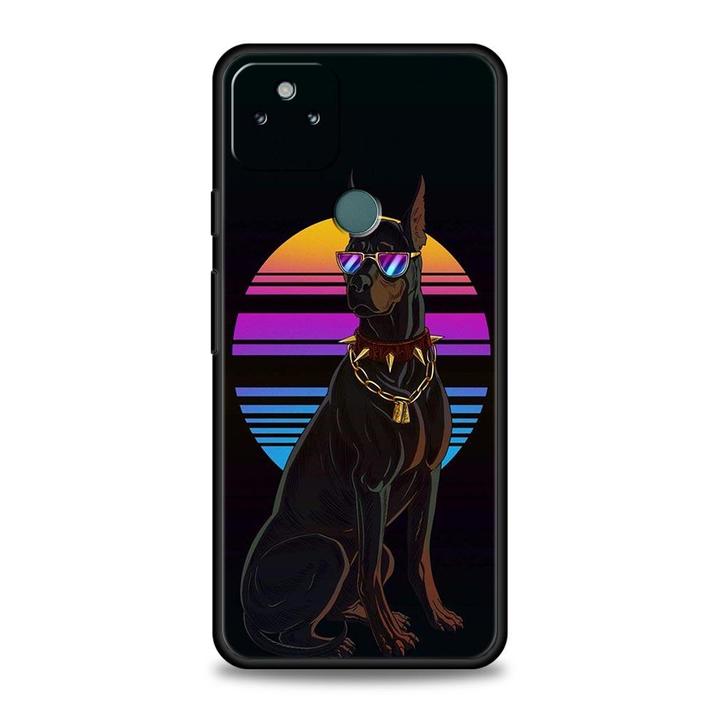 Чехол для телефона с изображением добермана для Google Pixel 10 9 8 7 6 9A 8A 7A 6A Pro Ударопрочный Мягкий ТПУ 9 Pro XL Чехол Capas Fundas Coque